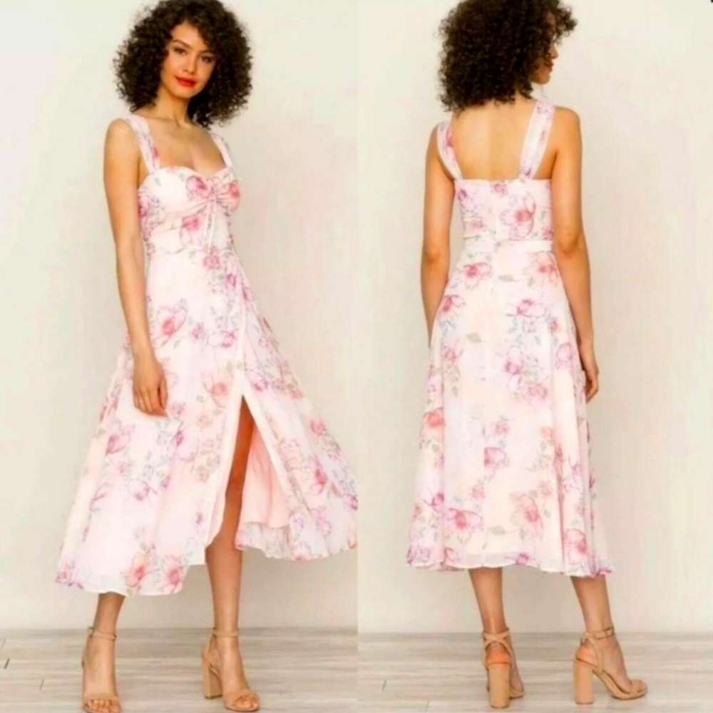 Yumi Kim Pink Floral Ariana Dress Lovers Dream New